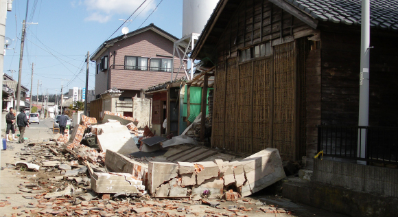 東日本大震災による被災